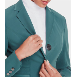 Turnierjacke Aeromade Horse Pilot Damen Balsamgrünes Logo silberfarben Gr&amp;amp;amp;amp;amp;amp;amp;amp;uuml;n