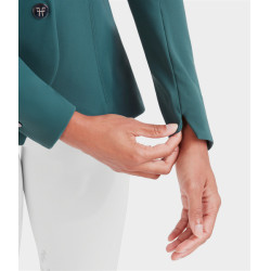 Turnierjacke Aeromade Horse Pilot Damen Balsamgrünes Logo silberfarben Gr&amp;amp;amp;amp;amp;amp;amp;amp;uuml;n