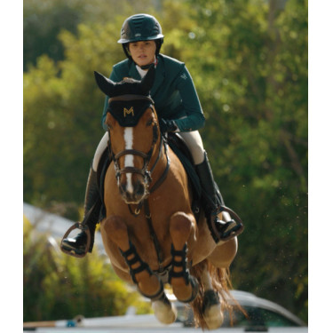 Turnierjacke Aeromade Horse Pilot Damen Balsamgrünes Logo silberfarben Gr&amp;amp;amp;amp;amp;amp;amp;amp;uuml;n