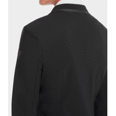 Turnierjacke Aeromade Horse Pilot Damen Schwarzes Logo schwarz