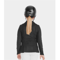 Turnierjacke Aeromade Horse Pilot Mädchen Schwarz