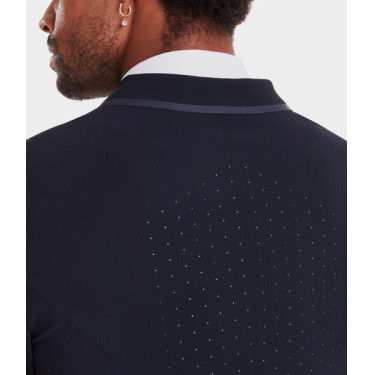 Turnierjacke Aeromade Horse Pilot Herren Dunkle Nacht Logo Silber Turnierjacke Aeromade Horse Pilot Herren Dunkle Nacht Logo Silber