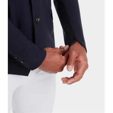 Turnierjacke Aeromade Horse Pilot Herren Dunkle Nacht Logo Silber Turnierjacke Aeromade Horse Pilot Herren Dunkle Nacht Logo Silber