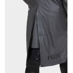 Lange wasserdichte Raintech-Jacke Horse Pilot Herren Eisen Grau Lange wasserdichte Raintech-Jacke Horse Pilot Herren Eisen Grau