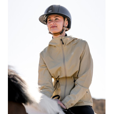 Regenjacke Raintech Horse Pilot Damen Latté Braun