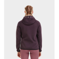 Fleecejacke Pampa Horse Pilot Damen Weinverkostung Lila