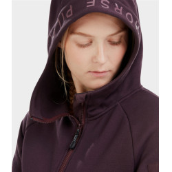 Fleecejacke Pampa Horse Pilot Damen Weinverkostung Lila