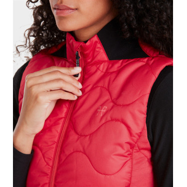Ärmellose Weste Horse Pilot Damen Lippenstift Rot