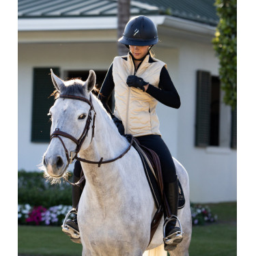 Ärmellose Weste Horse Pilot Damen Latté Braun