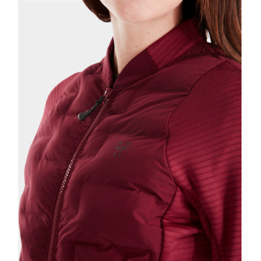 Storm-Reitjacke Horse Pilot Damen Dunkelrot