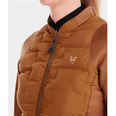 Storm-Reitjacke Horse Pilot Damen Goldbraun