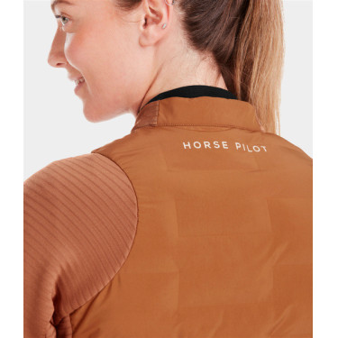 Storm-Reitjacke Horse Pilot Damen Goldbraun