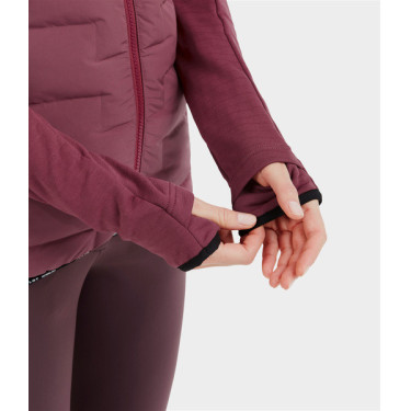 Storm-Reitjacke Horse Pilot Damen Dunkelrosa