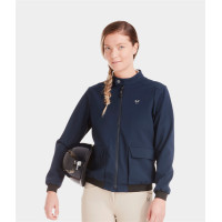 Teddy-Jacke Horse Pilot Damen Marine Marineblau
