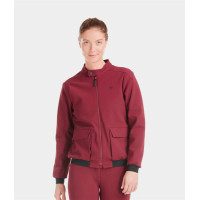 Teddy-Jacke Horse Pilot Damen Dunkelrot