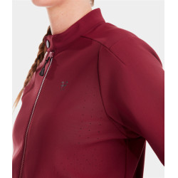 Teddy-Jacke Horse Pilot Damen Dunkelrot