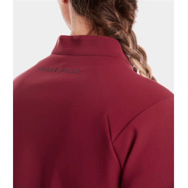 Teddy-Jacke Horse Pilot Damen Dunkelrot