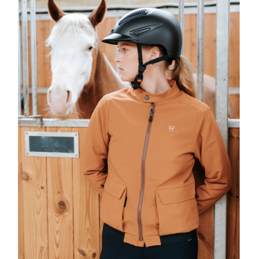 Teddy-Jacke Horse Pilot Damen Goldbraun