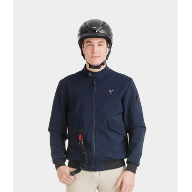 Teddyjacke Horse Pilot Herren Marine Marineblau