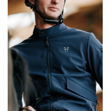 Teddyjacke Horse Pilot Herren Marine Marineblau