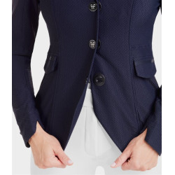 Turnierjacke Aeromesh Damen Horse Pilot Dunkle Nacht Schwarz