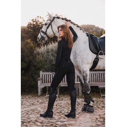 Reithose B Vertigo Hybrid Compression Chiara Damen Schwarze Schönheit