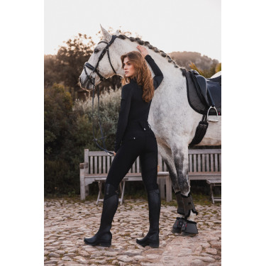 Reithose B Vertigo Hybrid Compression Chiara Damen Schwarze Schönheit