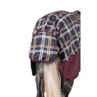Außendecke Glasgow mit Fleecefutter und reflektierenden Elementen Horze Karo-Muster Mehrfarbig