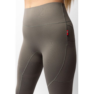 Reitleggings B Vertigo Viktoria nahtlos Damen Vollbesatz Grip Heißes Basilikum Rosa