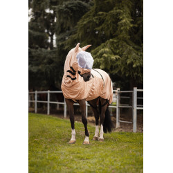 UV- und Ekzemschutzdecke mit Bauchlappen und Hals von Horze Hellbraun