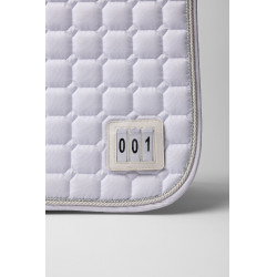 Dressursatteldecke Horze Malmo für Turniere Weiß Weiß