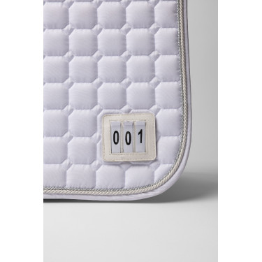 Dressursatteldecke Horze Malmo für Turniere Weiß Weiß