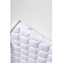 Dressursatteldecke Horze Malmo für Turniere Weiß Weiß