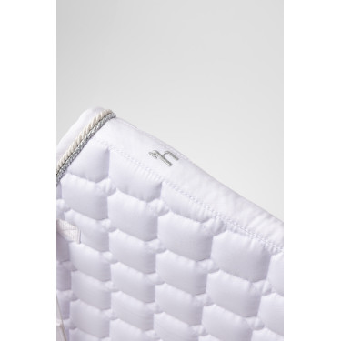 Dressursatteldecke Horze Malmo für Turniere Weiß Weiß