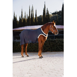 Horze Mesh-Ausreitdecke Öffnung Marineblau