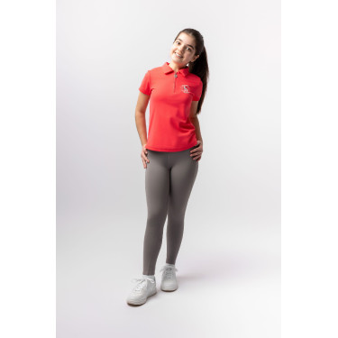 Kinder-Poloshirt Horze Fay Rosen-Diva Rosa