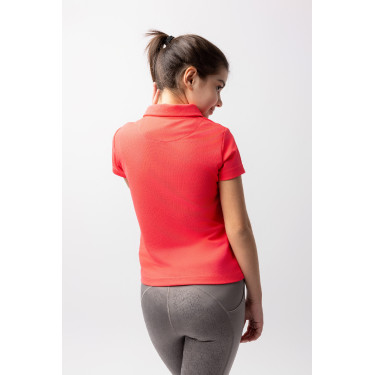 Kinder-Poloshirt Horze Fay Rosen-Diva Rosa