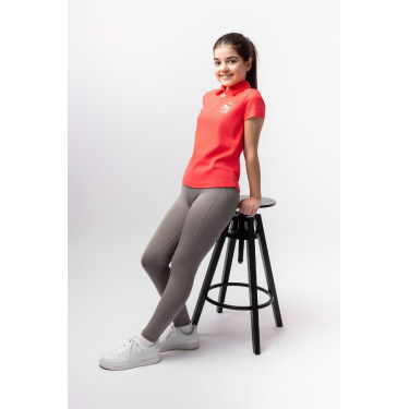 Kinder-Poloshirt Horze Fay Rosen-Diva Rosa