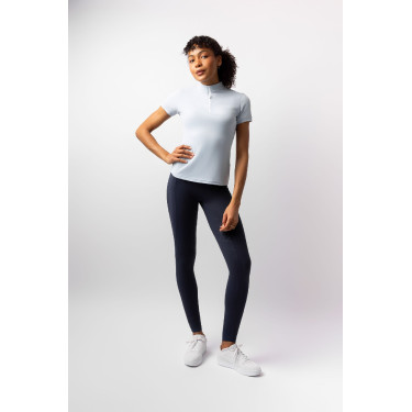 Horze Joie Kinder Trainings-T-Shirt mit kurzen Ärmeln Graublau Morgengrauen