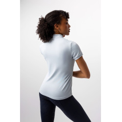 Horze Joie Kinder Trainings-T-Shirt mit kurzen Ärmeln Graublau Morgengrauen