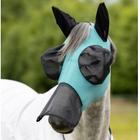 Fliegenschutzmaske mit Nase LeMieux Bug Relief Full Lagune Blau