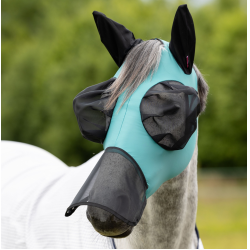 Fliegenschutzmaske mit Nase LeMieux Bug Relief Full Lagune Blau Fliegenschutzmaske mit Nase LeMieux Bug Relief Full Lagune Blau