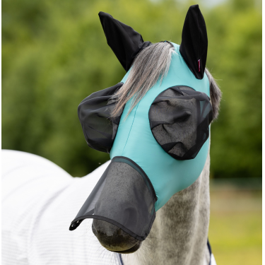 Fliegenschutzmaske mit Nase LeMieux Bug Relief Full Lagune Blau Fliegenschutzmaske mit Nase LeMieux Bug Relief Full Lagune Blau