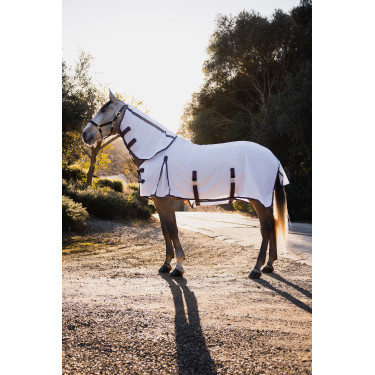 Fliegendecke, Hals- und Fliegenschutzmaske Horze La Paz Schwarze Pflaume Lila