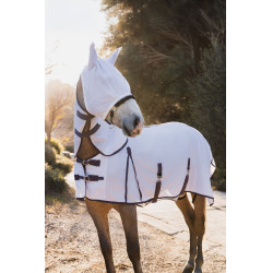 Fliegendecke, Hals- und Fliegenschutzmaske Horze La Paz Schwarze Pflaume Lila