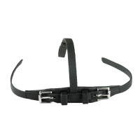 Synthetischer skandinavischer Kinnriemen Beta/Nylon Finn-Tack Pro Schwarz