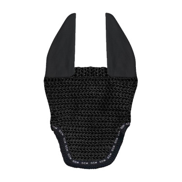 Kurze GEM Mesh-Mütze Schwarz / versilbert