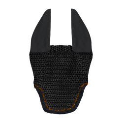 Kurze GEM Mesh-Mütze Schwarz / Koralle