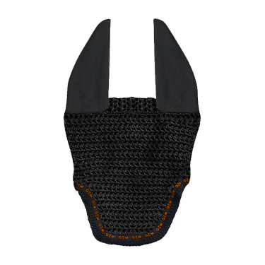 Kurze GEM Mesh-Mütze Schwarz / Koralle