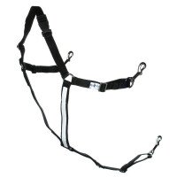 Bricole américaine synthétique poney Finn-Tack Pro Noir / blanc